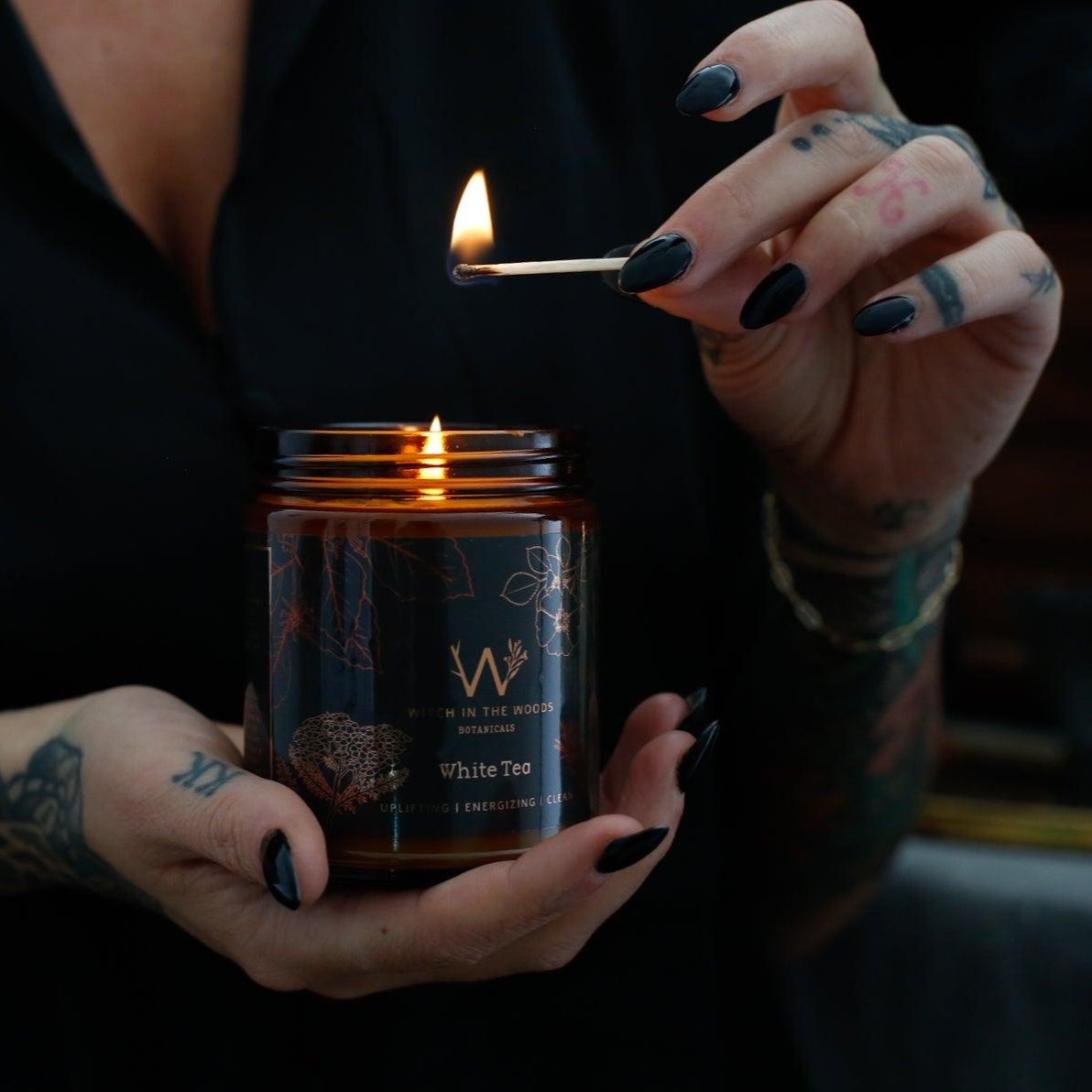 Soy Candle // White Tea - Witch in the Woods Botanicals