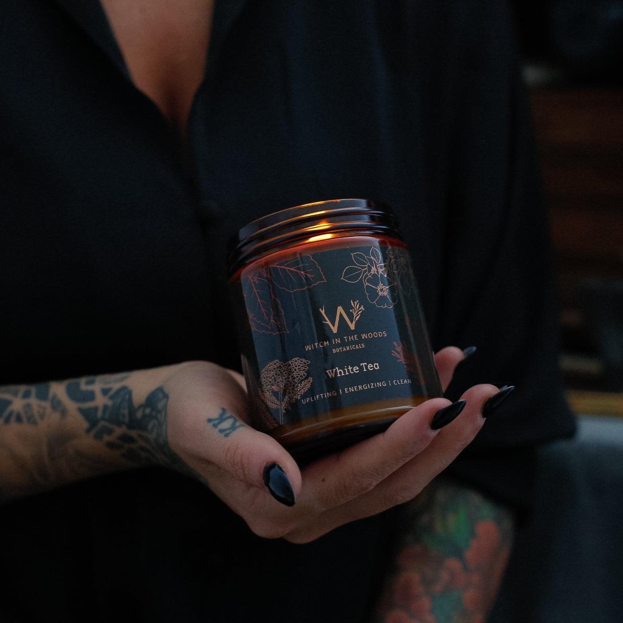 Soy Candle // White Tea - Witch in the Woods Botanicals