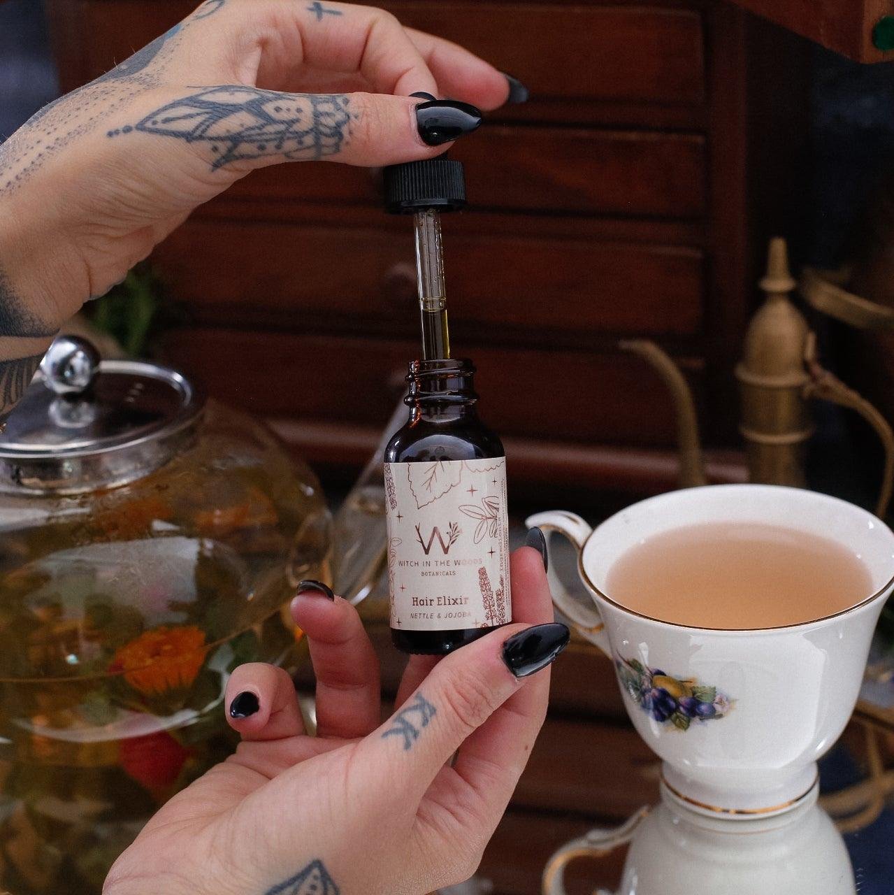 Organic Herbal Hair Elixir- Witch In The Woods