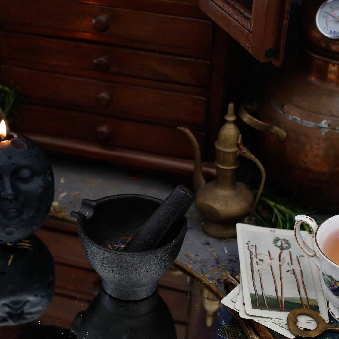 New Moon Candle - Witch in the Woods Botanicals