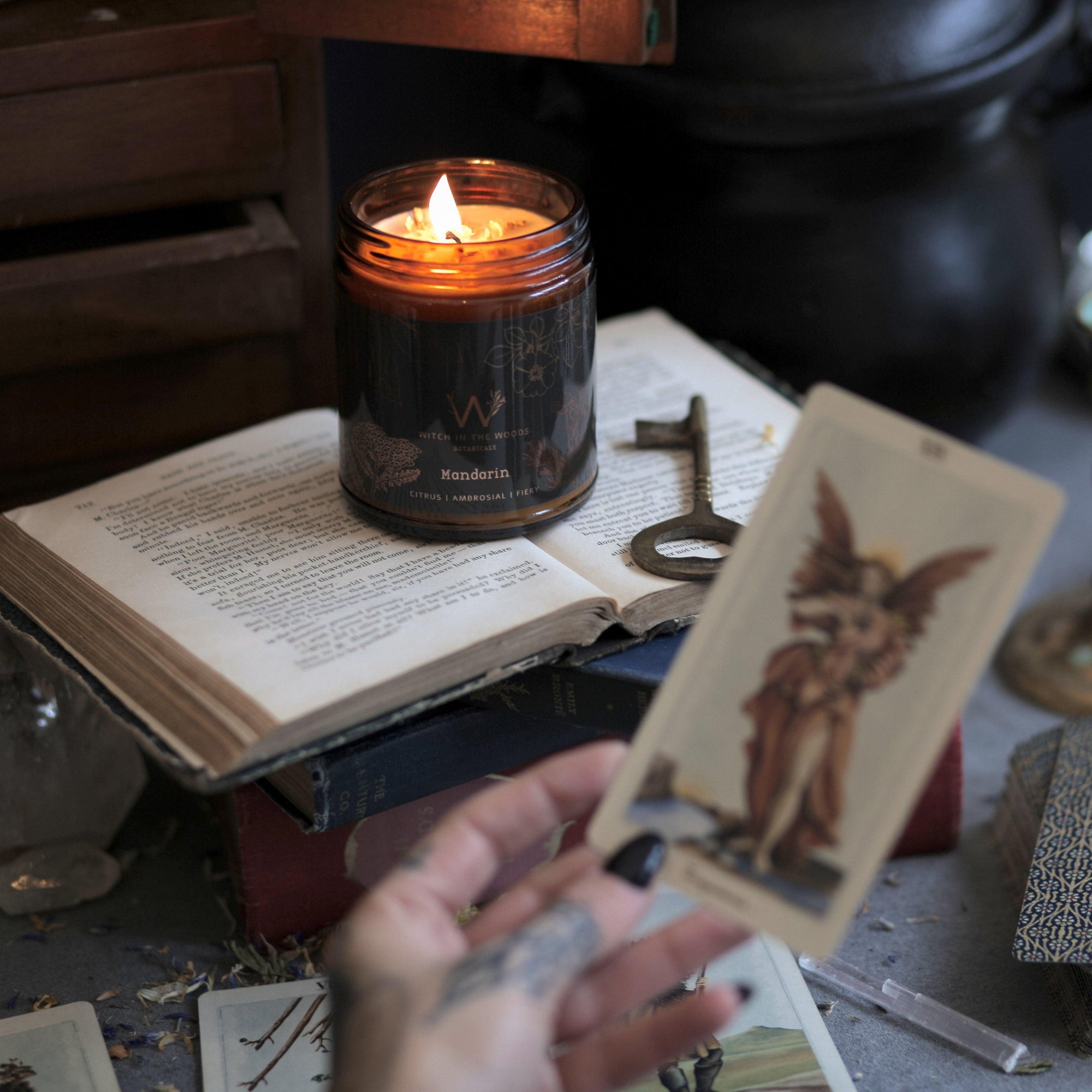 Organic Herbal Candle- Witch In The Woods