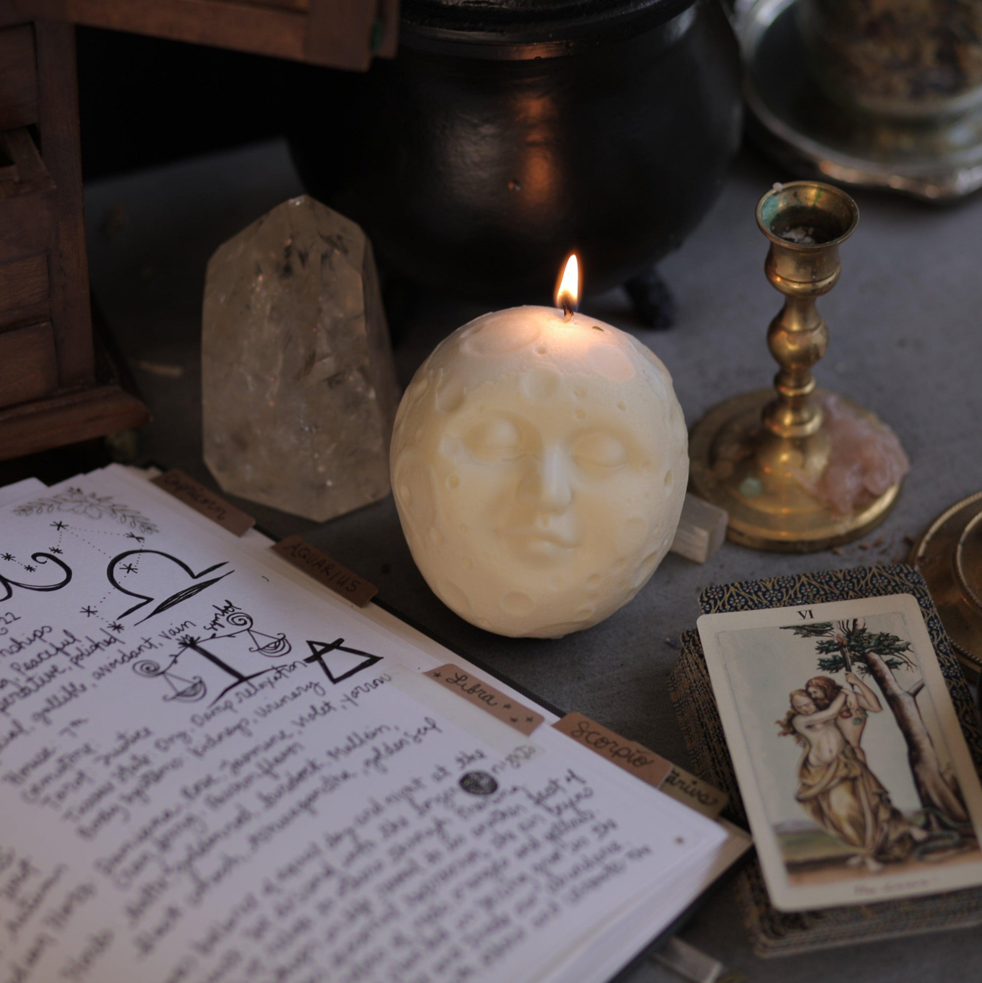 Full Moon Candle - Witch in the Woods Botanicals
