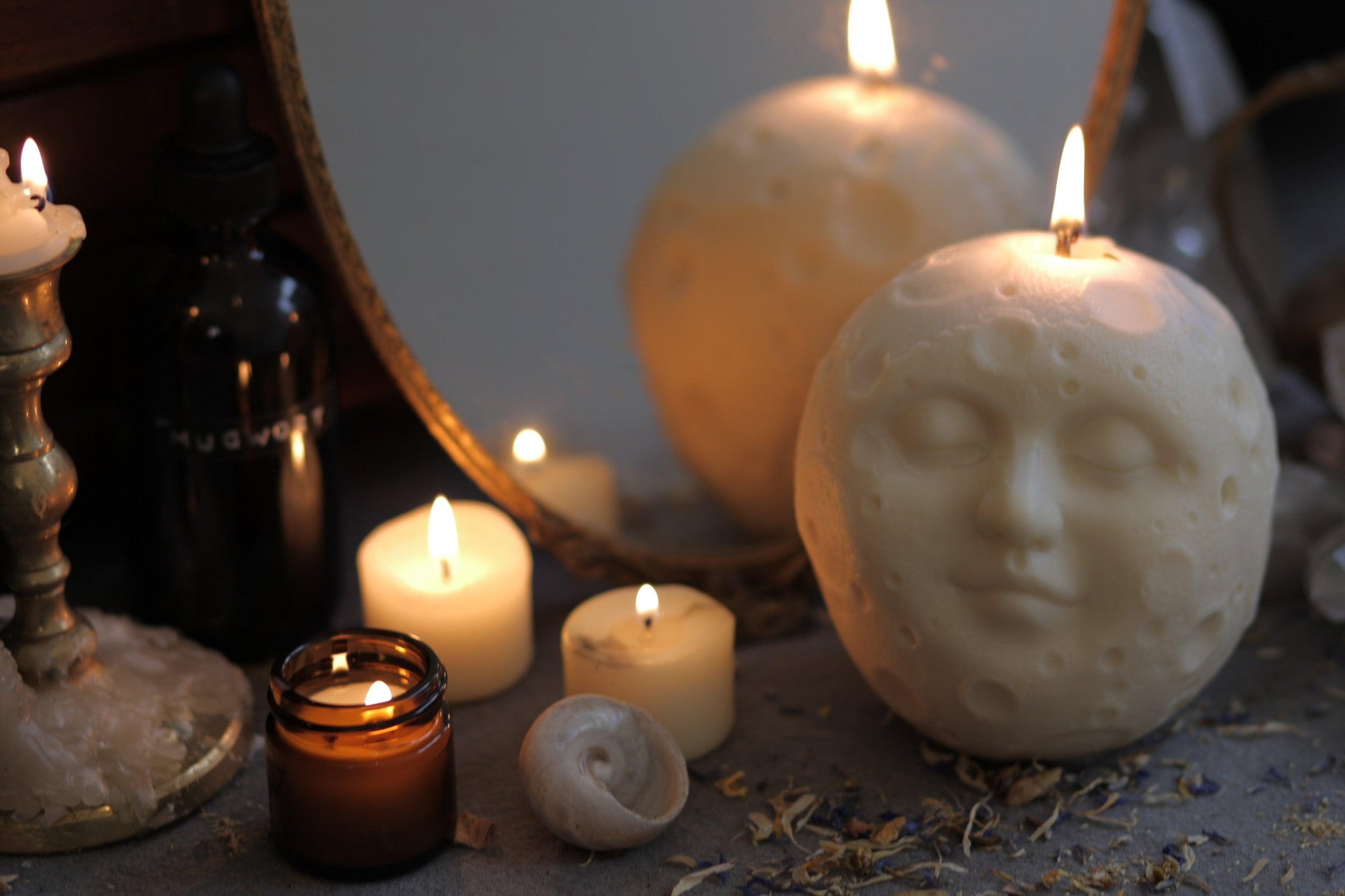 Full Moon Candle - Witch in the Woods Botanicals