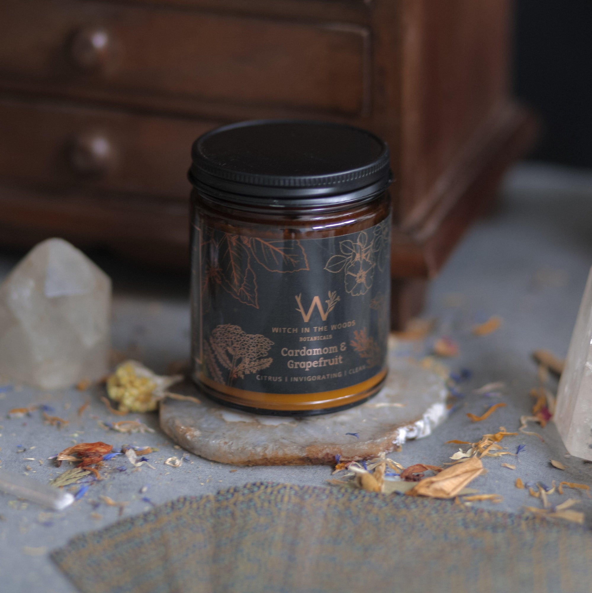 Organic Botanical Candle- Witch In The Woods