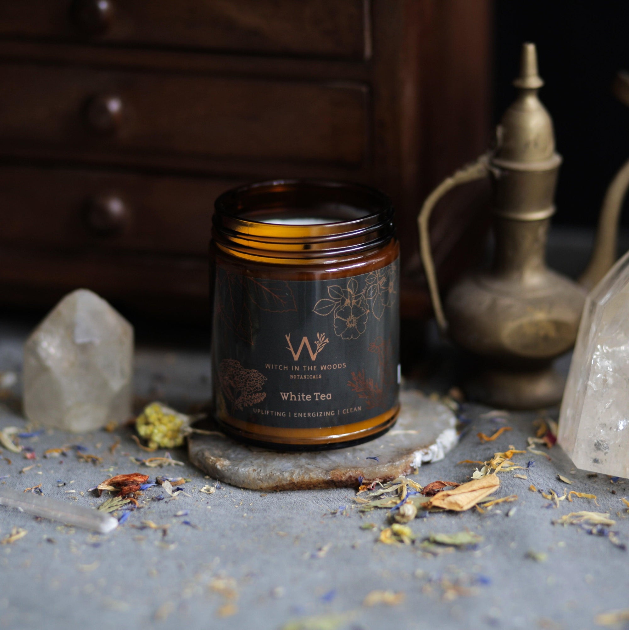 Soy Candle // White Tea - Witch in the Woods Botanicals