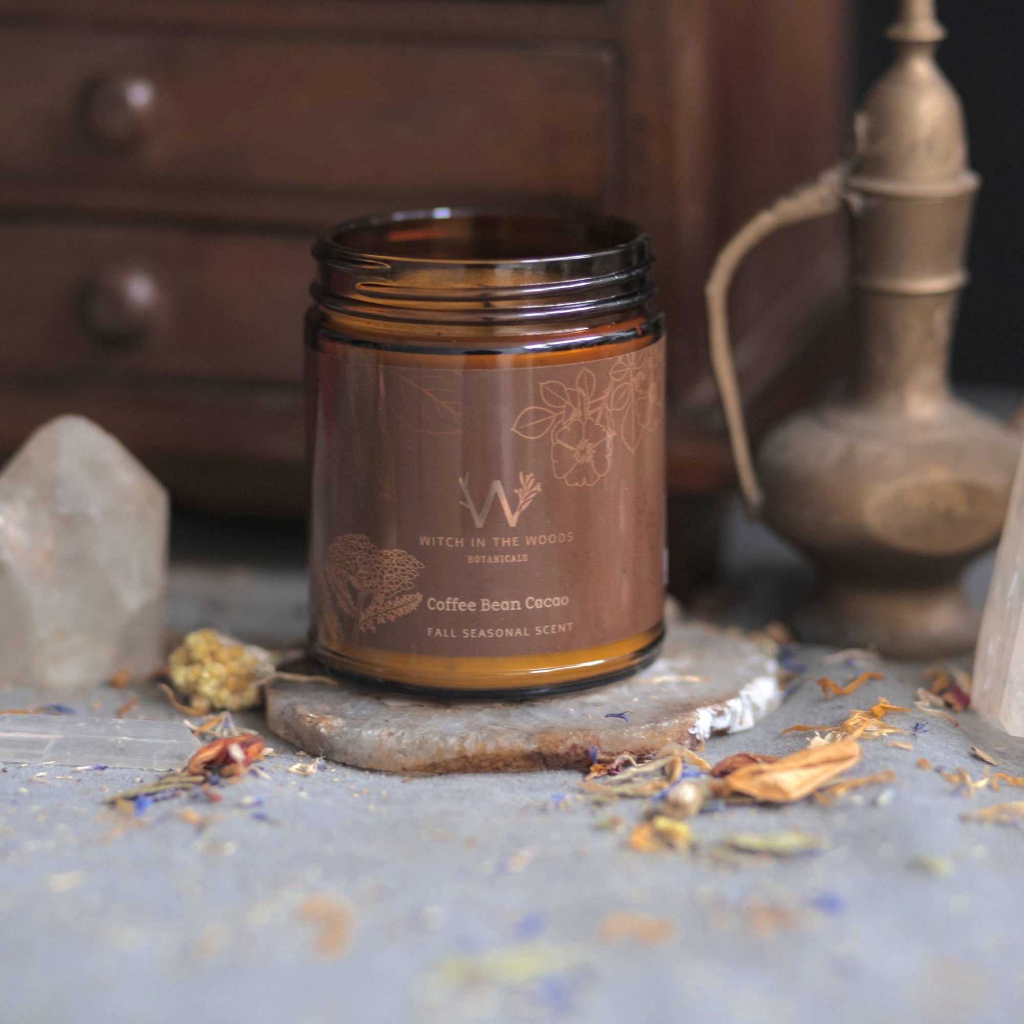 Organic Herbal Candle- Witch In The Woods