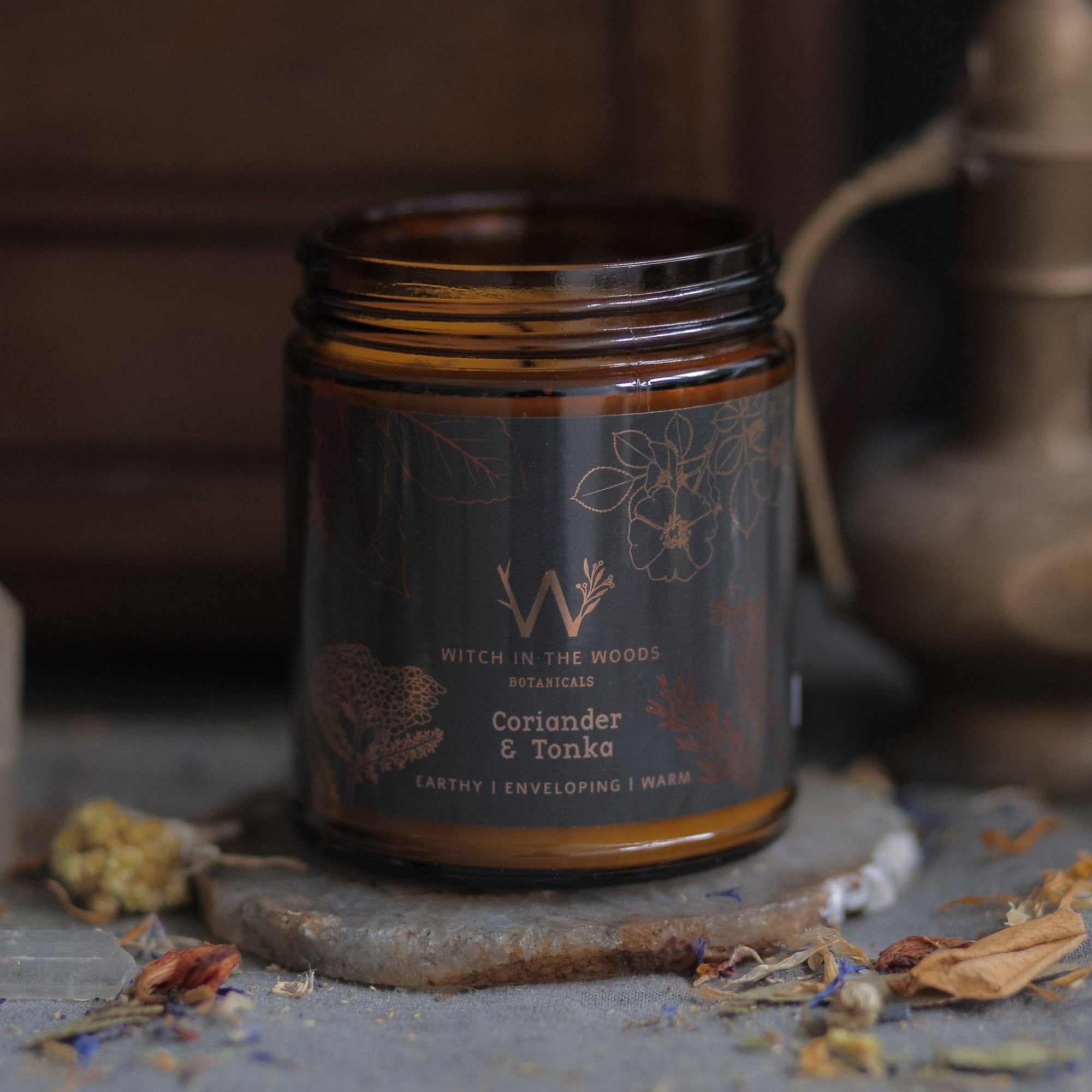Organic Herbal Candle- Witch In The Woods