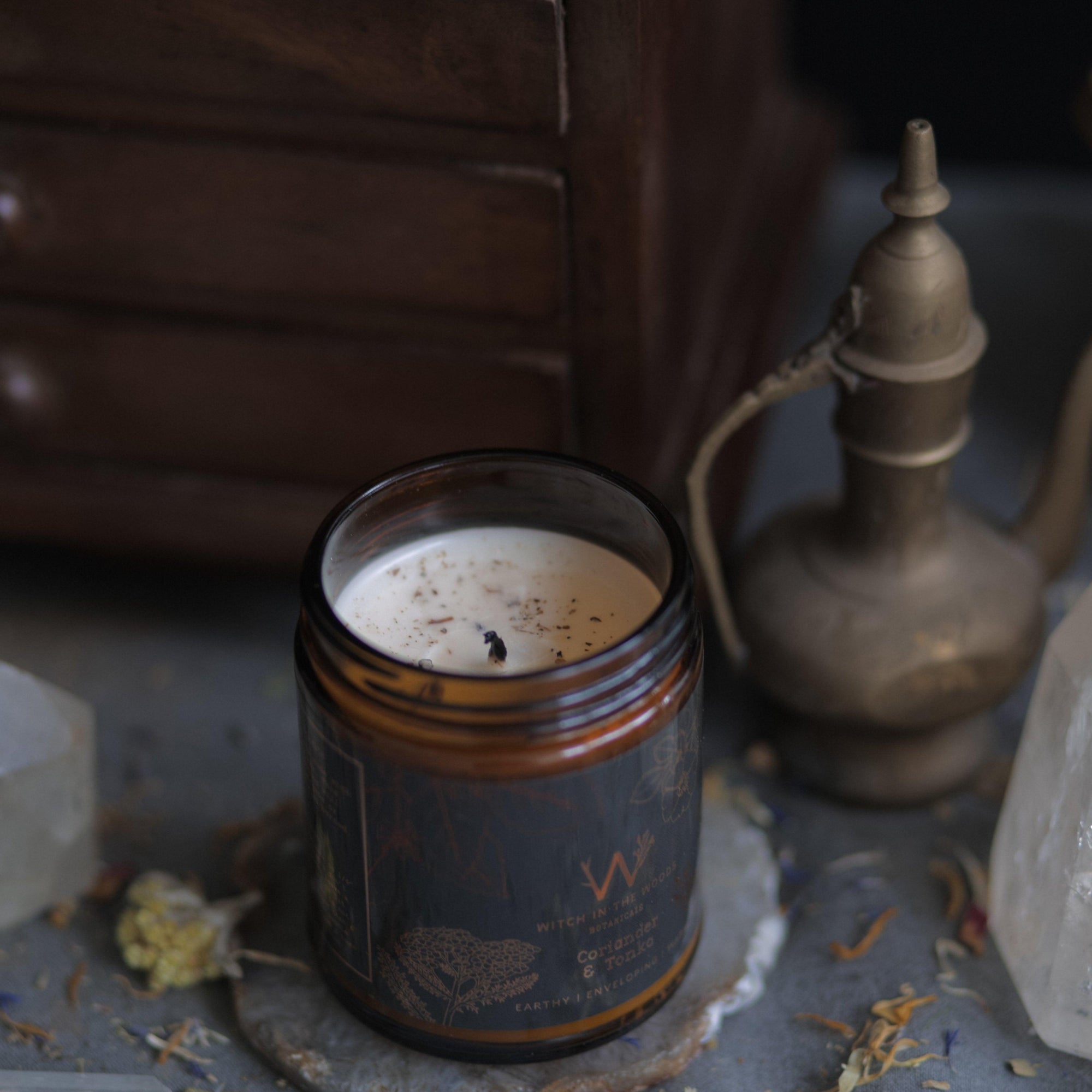Soy Candle // Coriander + Tonka - Witch in the Woods Botanicals
