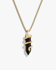 Onyx Crystal Snake Necklace