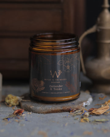 Organic Herbal Candle- Witch In The Woods