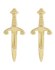Gold Dagger Studs