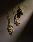 Onyx Crystal Snake Necklace
