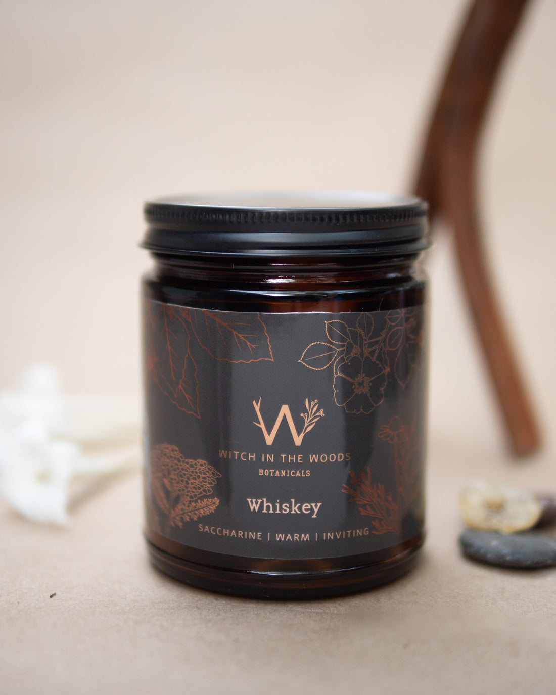 Organic Herbal Candle- Witch In The Woods